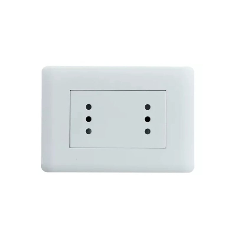 Enchufe Doble Puenteado 10A 250V Blanco