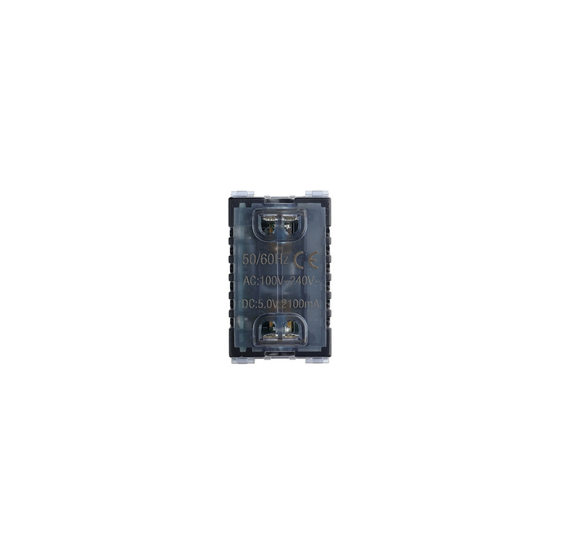 Modulo Toma Usb Doble 100-240V 5V Blanco