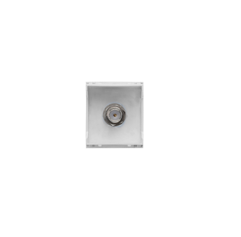 Modulo Toma Coaxial Rg6 Tv Video Hembra Blanco