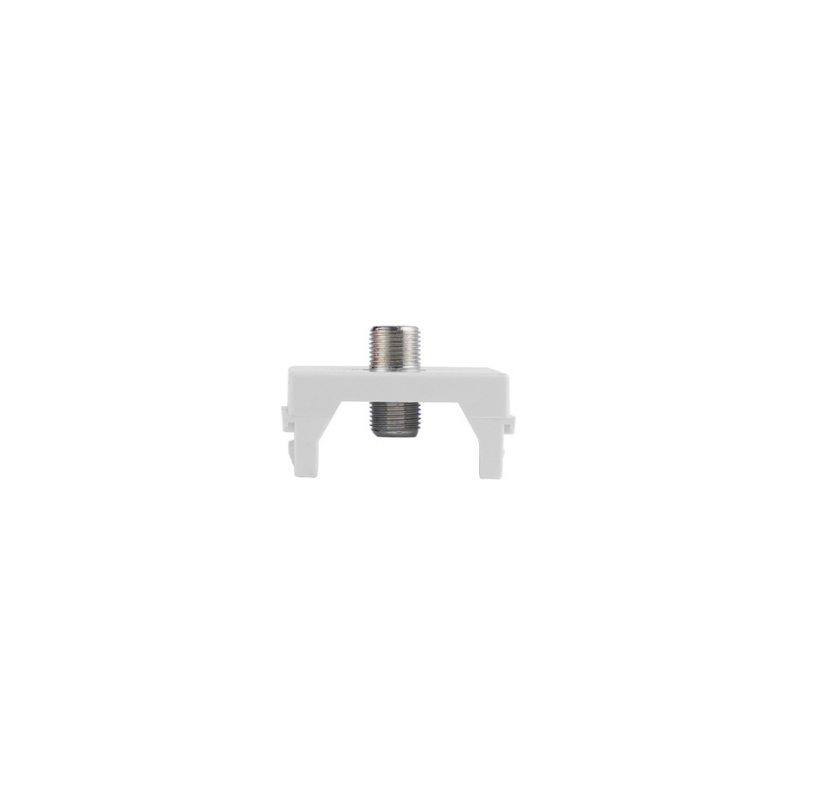 Modulo Toma Coaxial Rg6 Tv Video Hembra Blanco