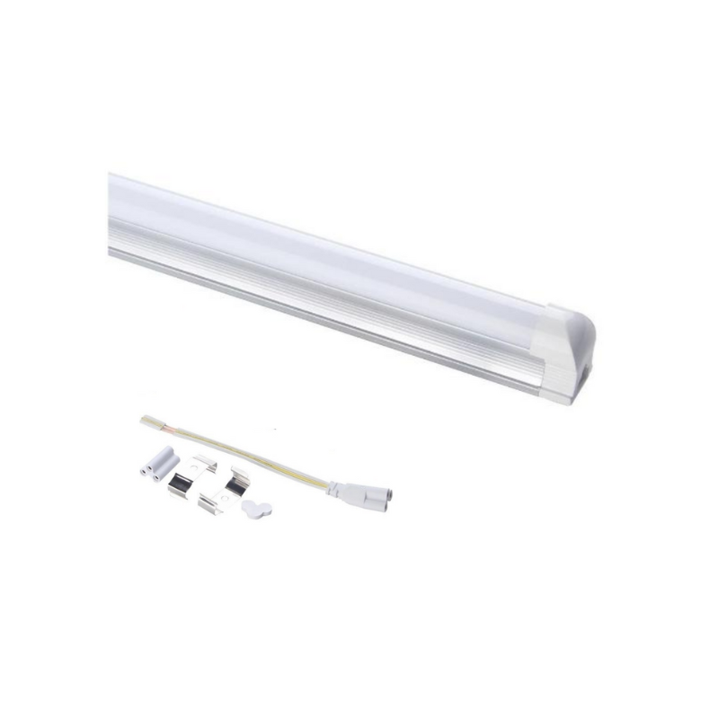 Tubo Led T8 Aluminio Con Policarbonato Empavonado 18w 120cm
