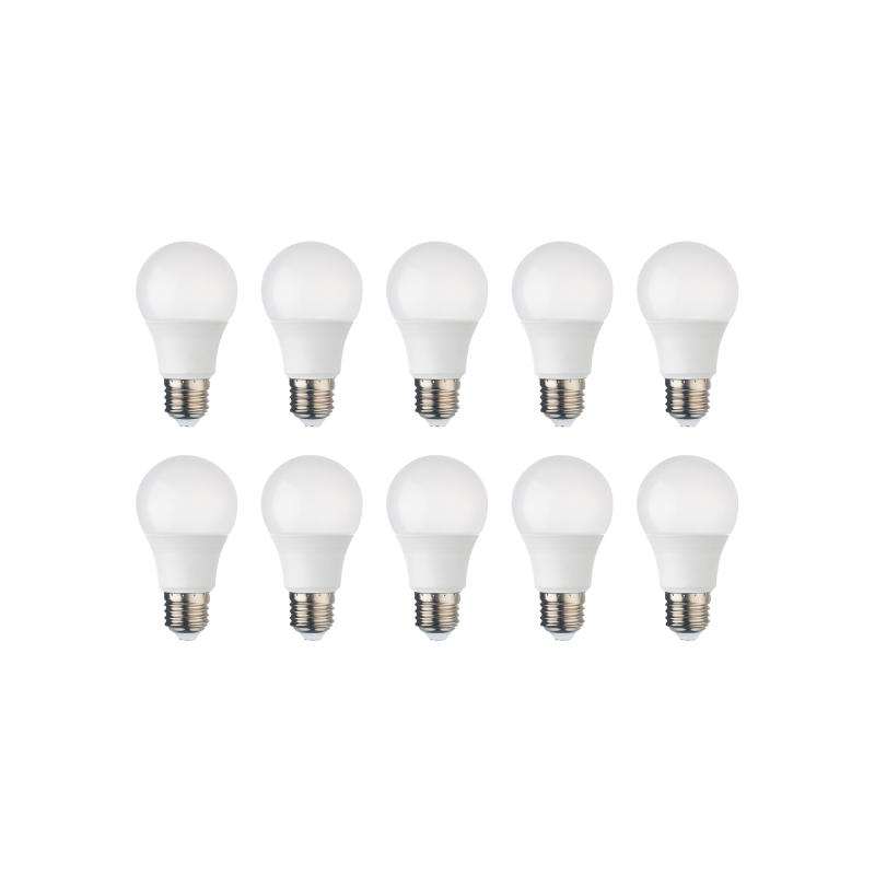 Pack 10 Ampolletas Led Rosca Normal E27 5w Sec