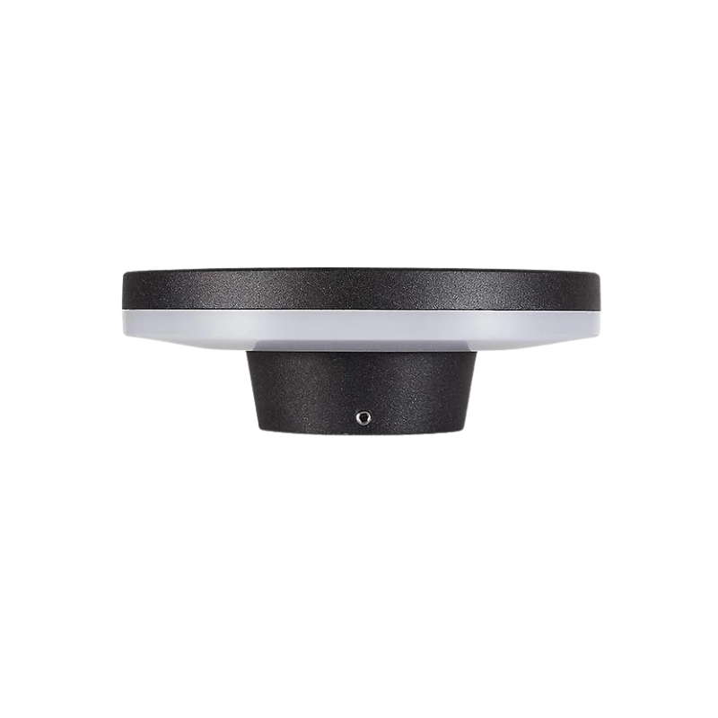 Aplique Led Circular Negro Luz Calida 6W