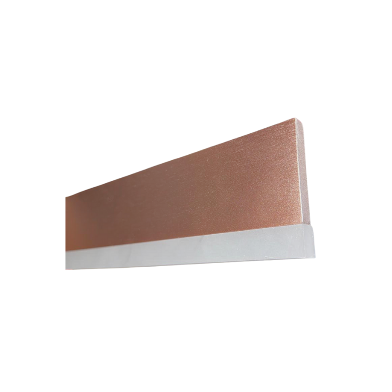 Lámpara Modelo Sakura Lineal 90cm X 7cm Led Colgante Oro 36w 3000-4000-6000k