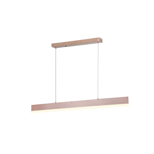 Lámpara Modelo Sakura Lineal 90cm X 7cm Led Colgante Oro 36w 3000-4000-6000k