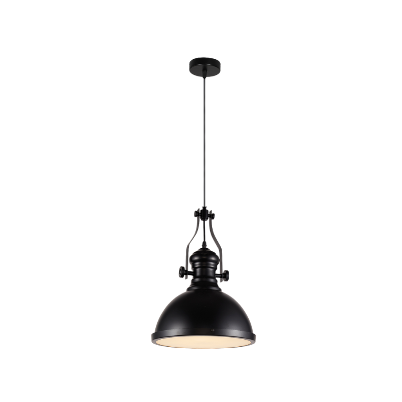 Lámpara Colgante Negra Porta E27 Simple Modelo Senku