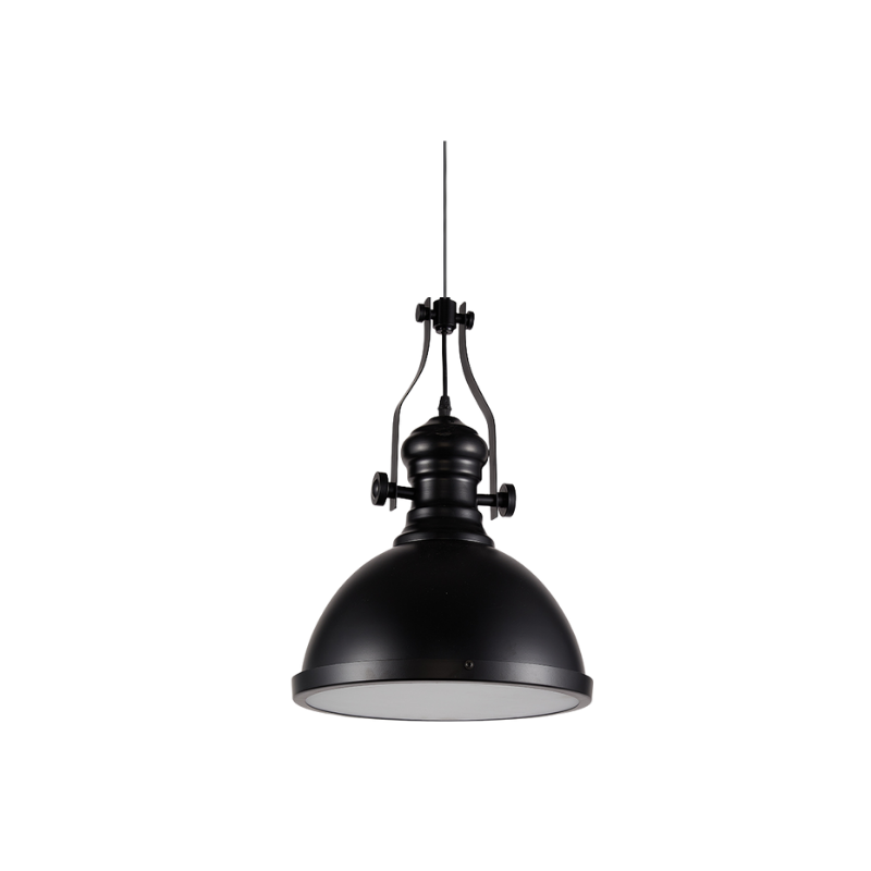Lámpara Colgante Negra Porta E27 Simple Modelo Senku