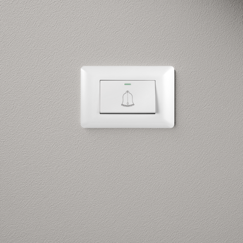 Interruptor Pulsador Simple 10A Blanco PC