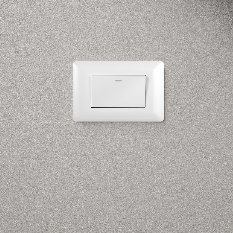 Interruptor Simple Armado 9/24 16A Blanco PC SEC