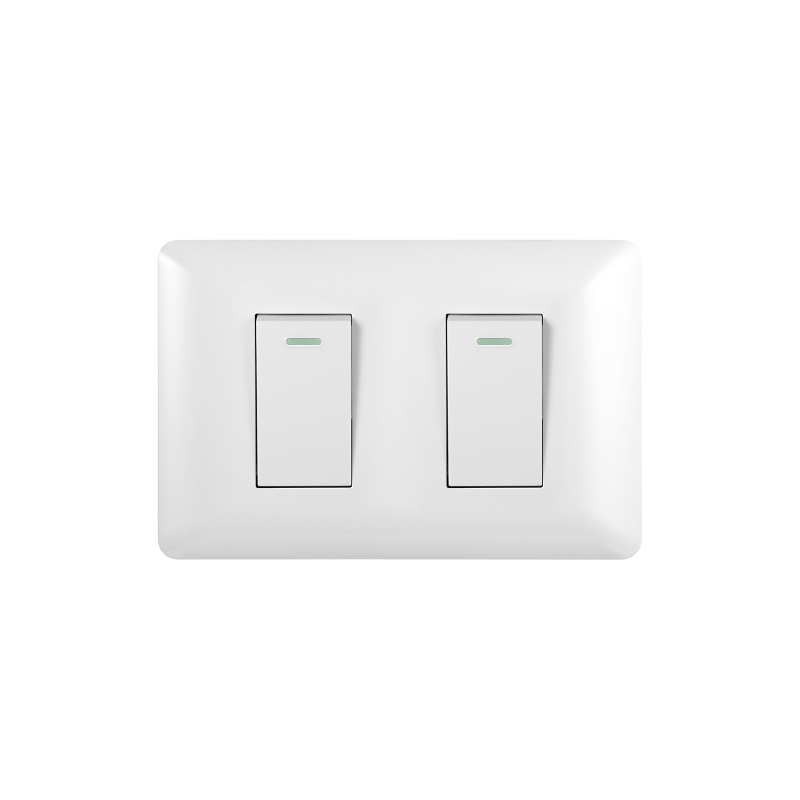 Interruptor Doble Armado 9/24 16A Blanco PC SEC