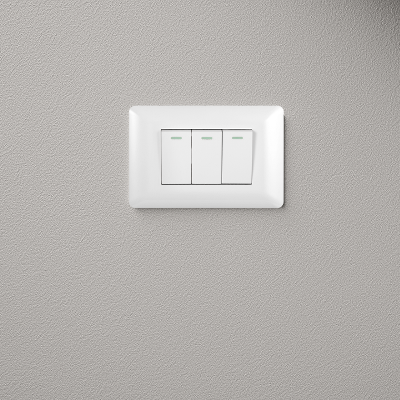 Interruptor Triple Armado 9/12 16A Blanco PC SEC
