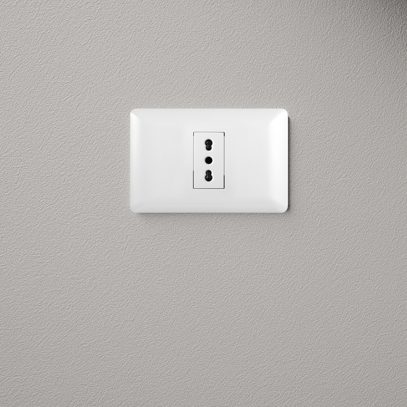 Interruptor Puenteado Armado 9/12 16A + 2 Tomacorrientes 16A Blanco PC SEC