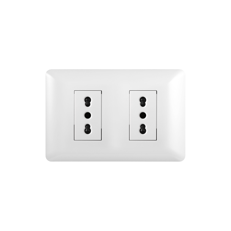 Tomacorriente Doble Puenteado Armado 16A BlancO PC SEC