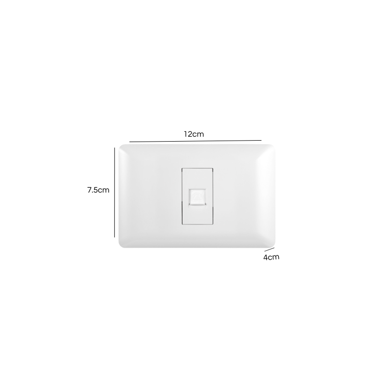 Toma Internet Puenteado Rj45 Blanco PC