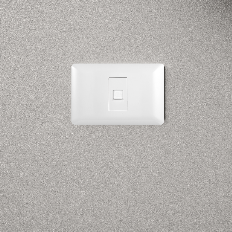 Toma Internet Puenteado Rj45 Blanco PC