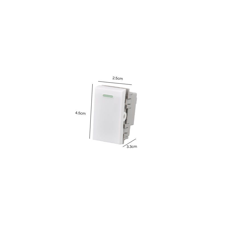 Modulo Interruptor 9/24 16A 250v Blanco PC SEC
