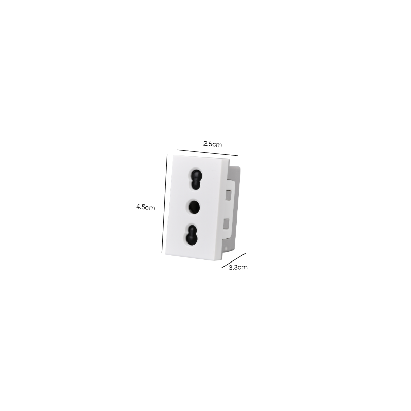 Modulo Tomacorriente 16A 250v Blanco PC SEC