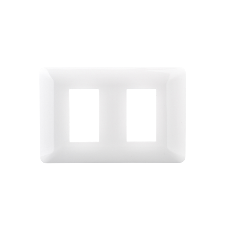 Placa Doble Con Soporte Blanco PC