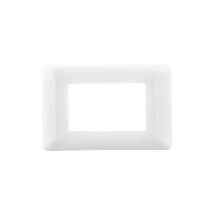 Placa Triple Con Soporte Blanco PC