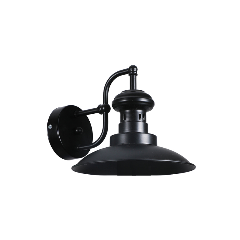 Aplique Negro 3 Pcs Porta E27 Simple Modelo Kairo