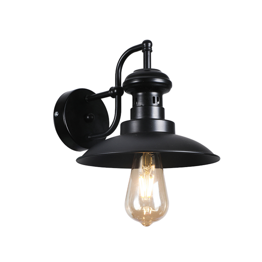 Aplique Negro 3 Pcs Porta E27 Simple Modelo Kairo