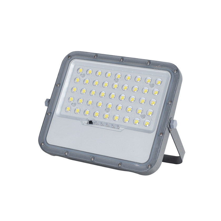 Foco Proyector Led Con Panel Solar 900lm Luz Fria + Control