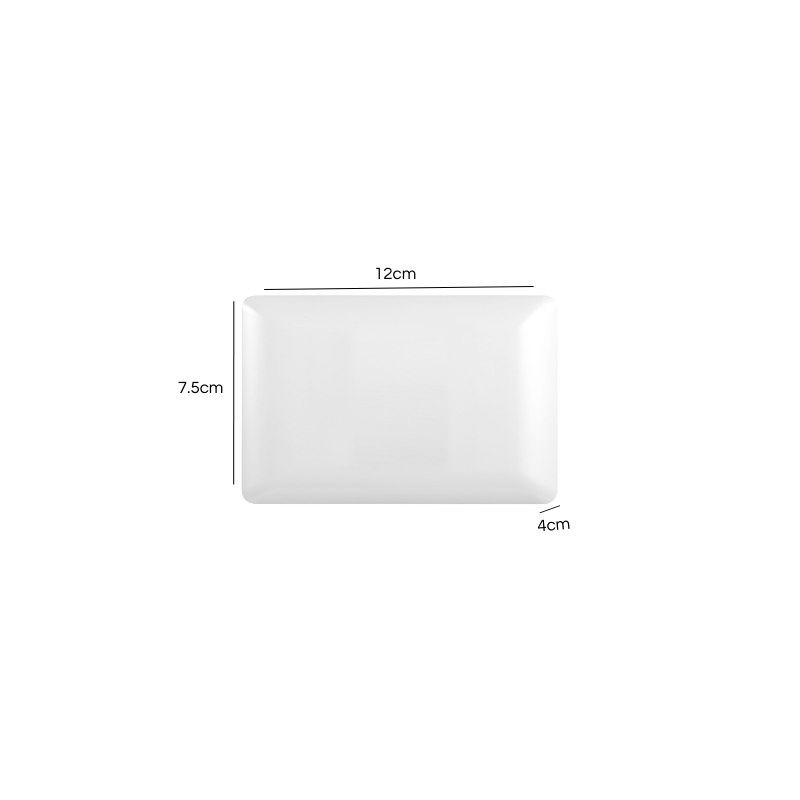 Placa Ciega Con Soporte Blanco PC