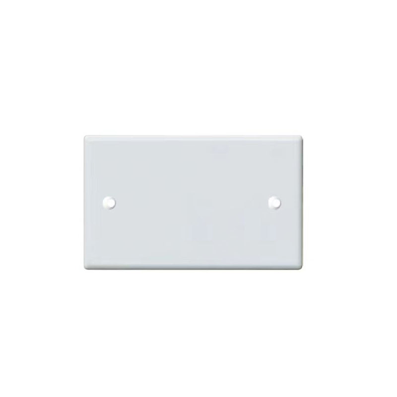 Placa Ciega Con Soporte Blanco PP