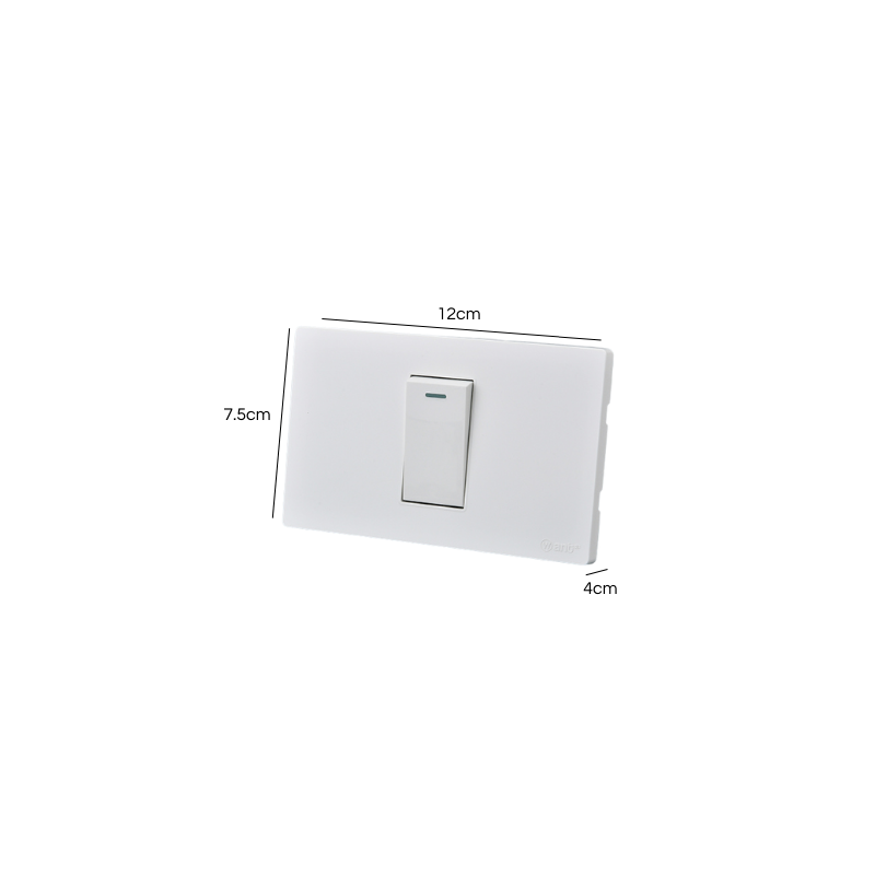 Interruptor Simple Armado 9/24 16A Blanco SEC