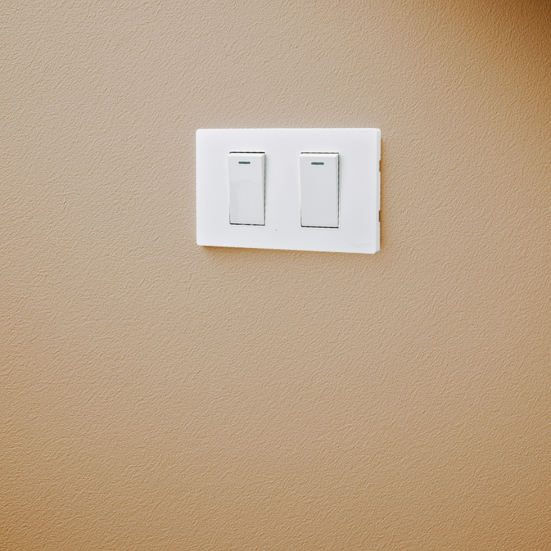 Interruptor Doble Armado 9/12 16A Blanco SEC