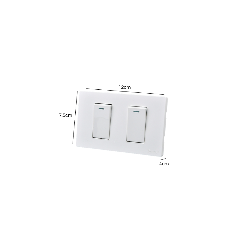 Interruptor Doble Armado 9/12 16A Blanco SEC
