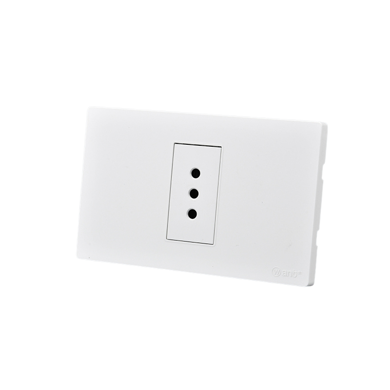 Tomacorriente Simple Puenteado Armado 10A Blanco SEC