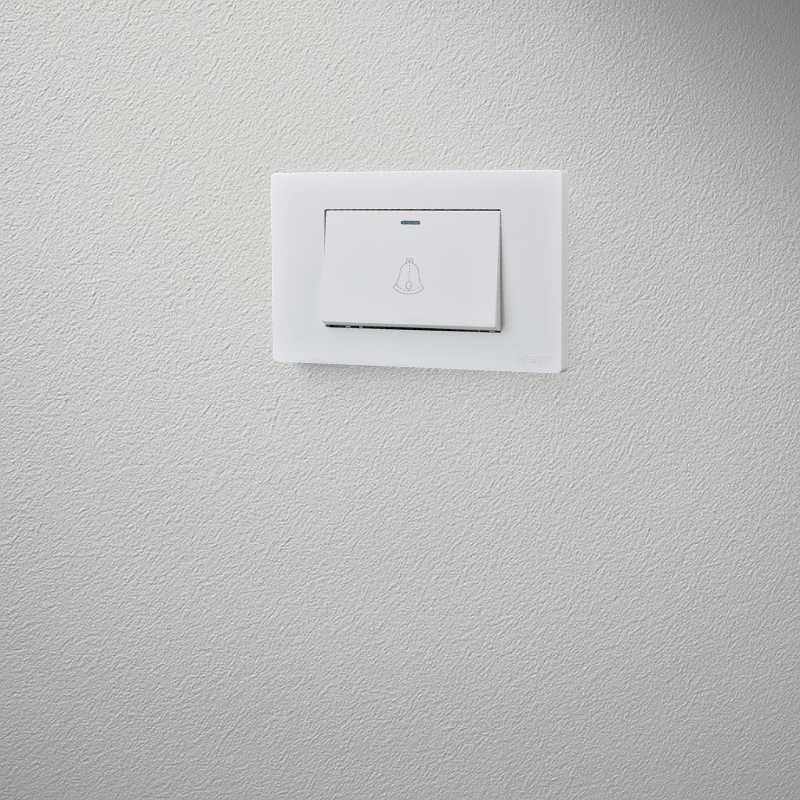 Interruptor Pulsador Simple 10A Blanco