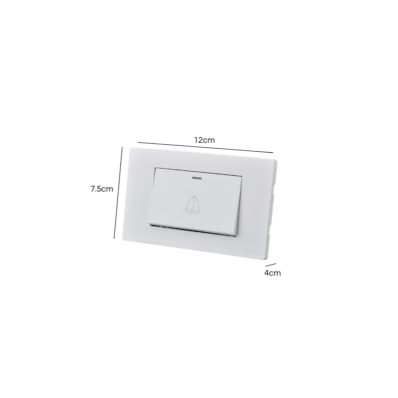 Interruptor Pulsador Simple 10A Blanco
