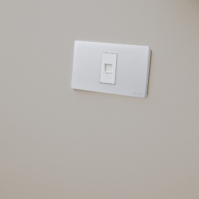 Toma Internet Puenteado Rj45 Plateado