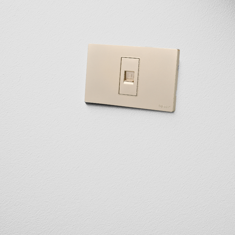 Toma Telefonica Rj11 Dorado