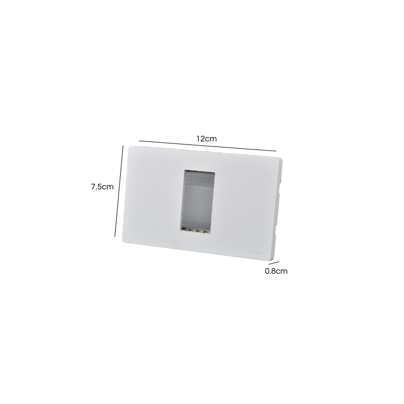 Placa Simple Metal Con Soporte Blanco
