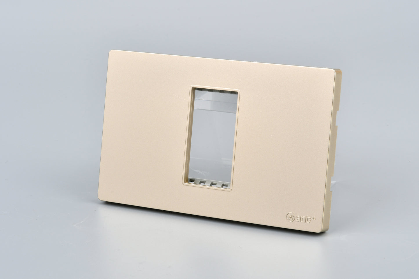Placa Simple Metal Con Soporte Dorado