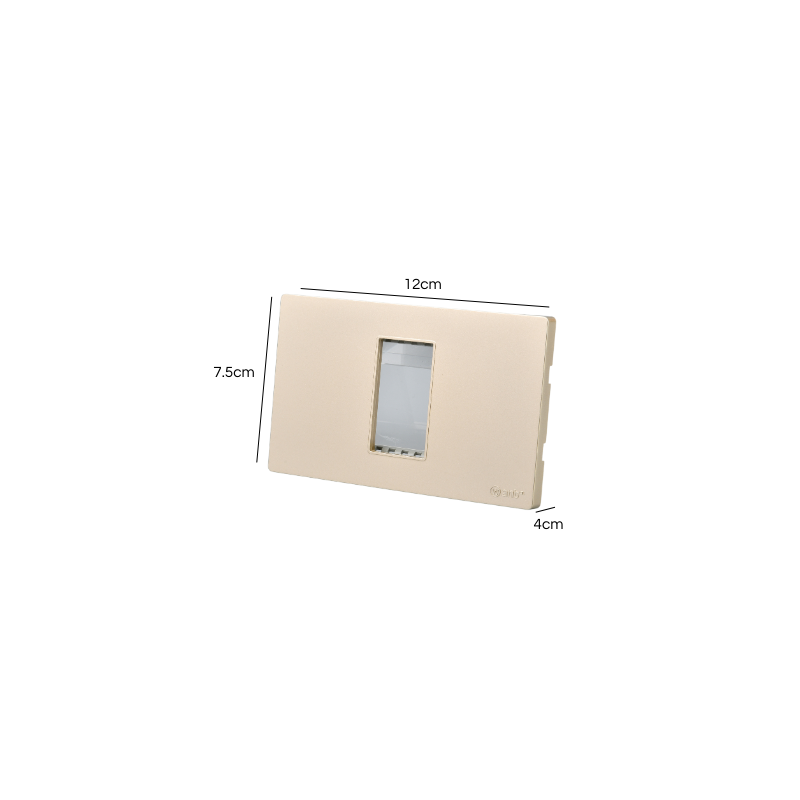 Placa Simple Metal Con Soporte Dorado