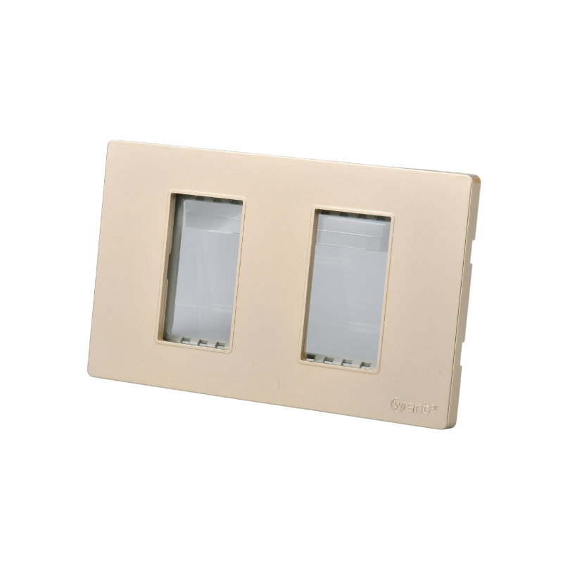 Placa Doble Metal Con Soporte Dorado