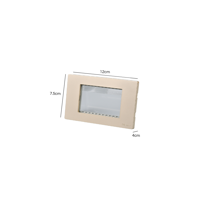 Placa Triple Metal Con Soporte Dorada