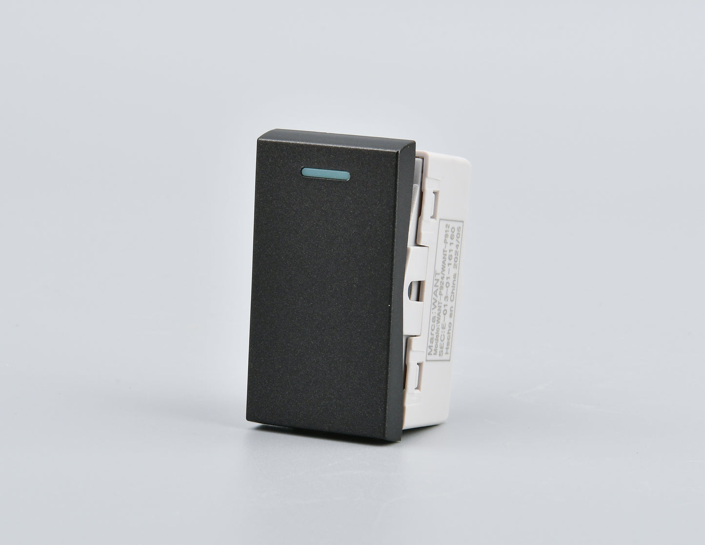 Modulo Interruptor Met 9/24 16A 250v Plateado/Negro