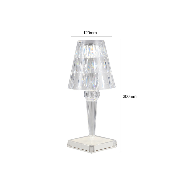 Lampara Led Prisma Tactil Recargable Dimeable con Usb