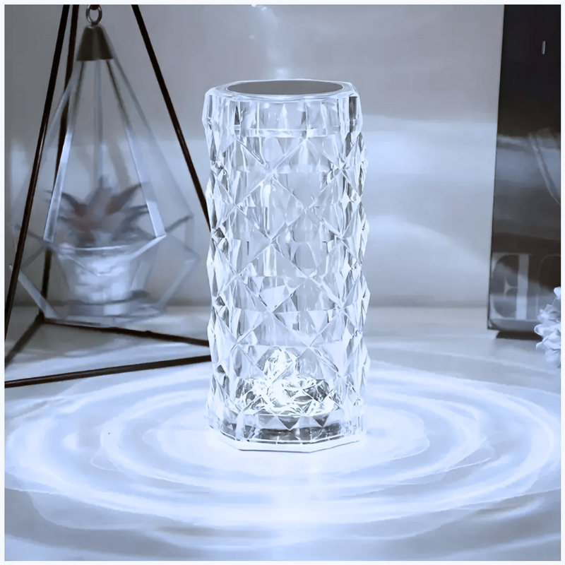 Lampara Led Cilindro Prisma Tactil Recargable Dimeable con Usb