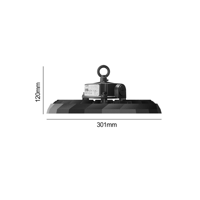 Campana Industrial Led Ufo AX 120w 5700K Dimeable IP65 5 Años de Garantía