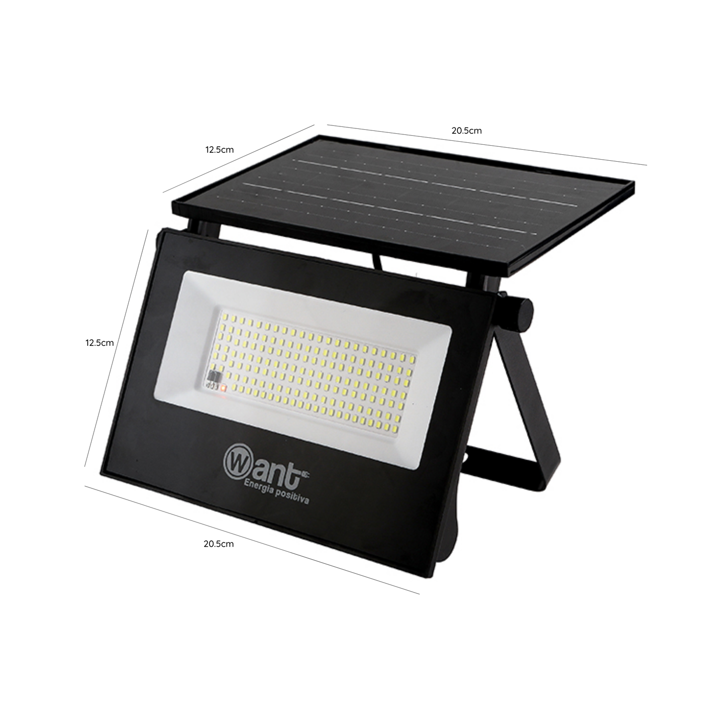 Foco proyector Solar 176LED Ip67 3.5V Luz Cálida + Control remoto