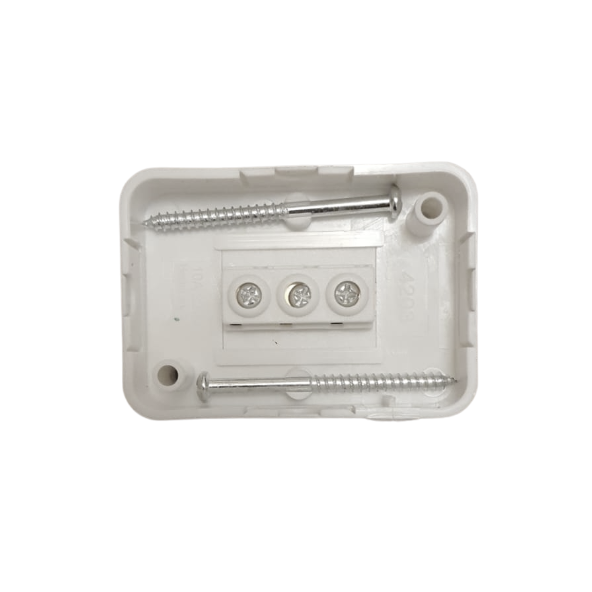 Enchufe Triple Plastico Sobrepuesto Blanco 250v 1500w Sec
