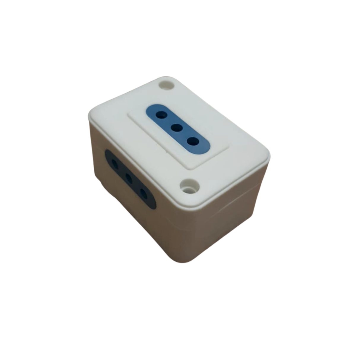 Enchufe Triple Plastico Sobrepuesto Blanco 250v 1500w Sec