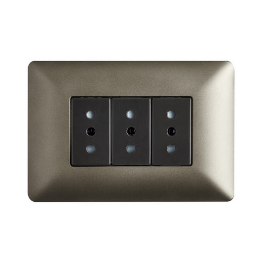 Enchufe Triple Café 10A 250V SEC