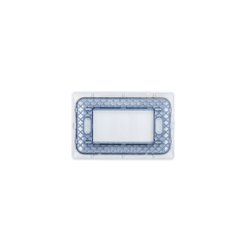 Placa Ciega Con Soporte Café